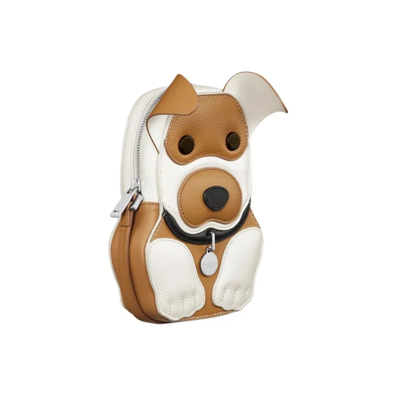 DIOR Bobby Cow Leather Crossbody Bag, Shoulder Bag Mini Unisex White & Brown-1