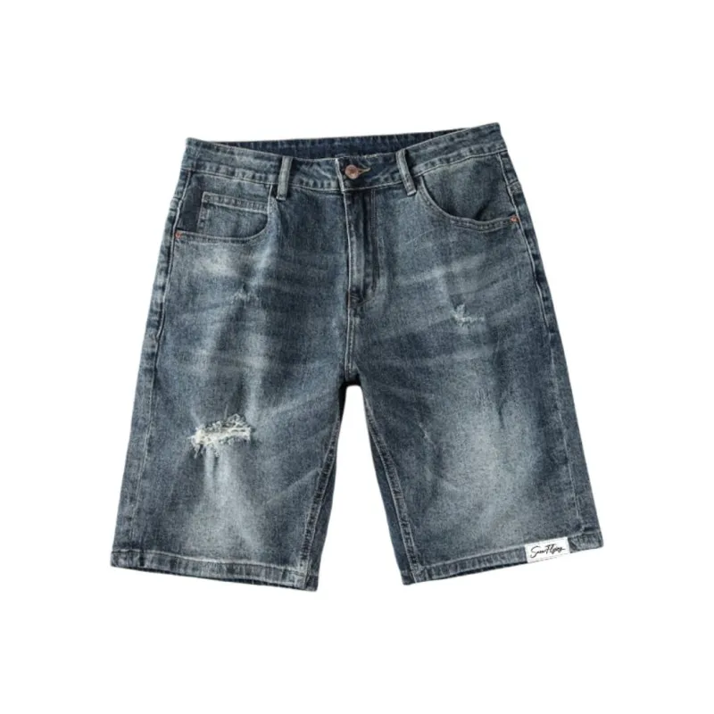 SNOW FLYING Denim Shorts Unisex-0