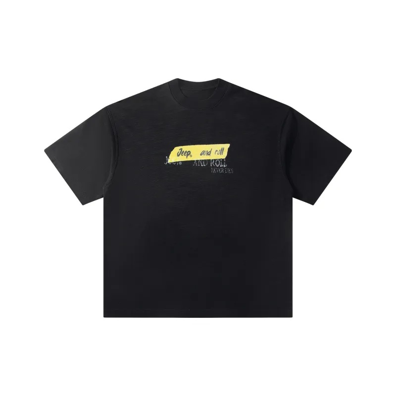 Jeep Pasture Horse Lifestyle T Shirt Unisex Black-1