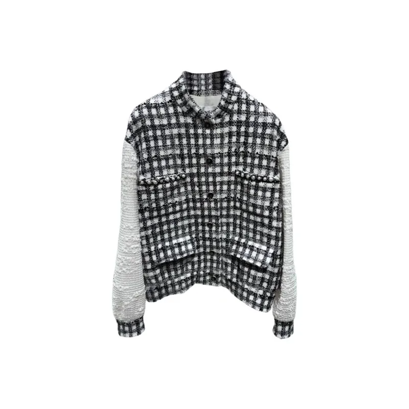 CHANEL 25P Spring Summer Preview Collection Jackets & Coats Women's Black White-0