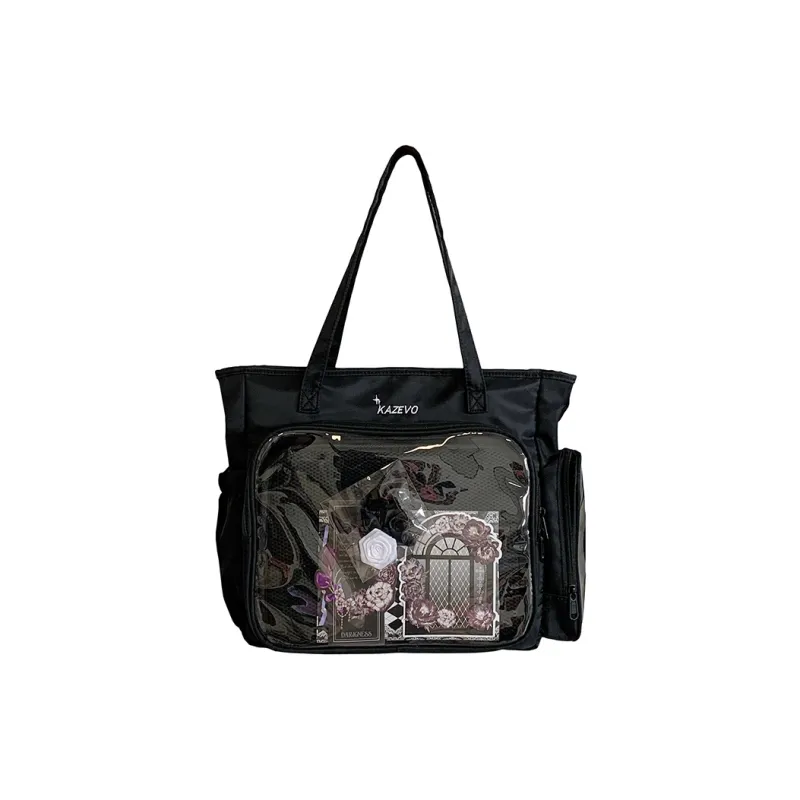 Travel Nylon Fabric One Shoulder Crossbody Backpack Handbag Women's Multicolor-14