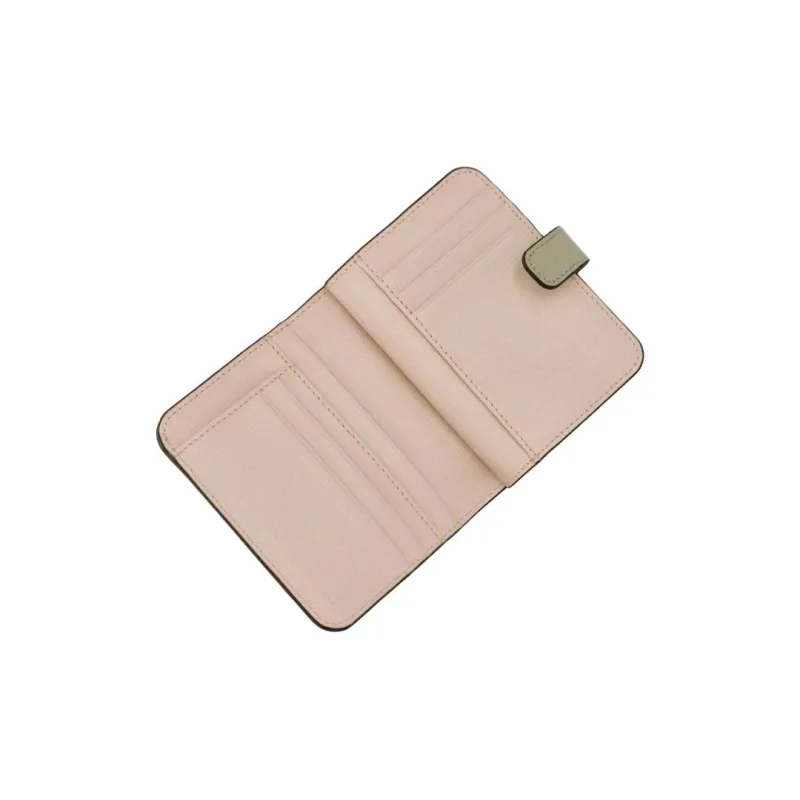 Furla Babylon Embossed Calfskin Wallet Small Size Women's Greige-2