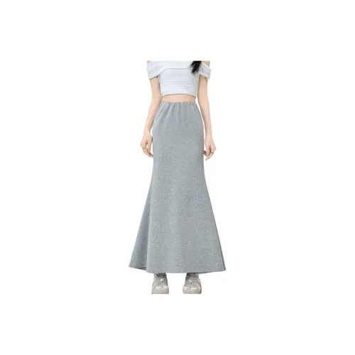 Flowers In Water Casual Long Skirt Women's