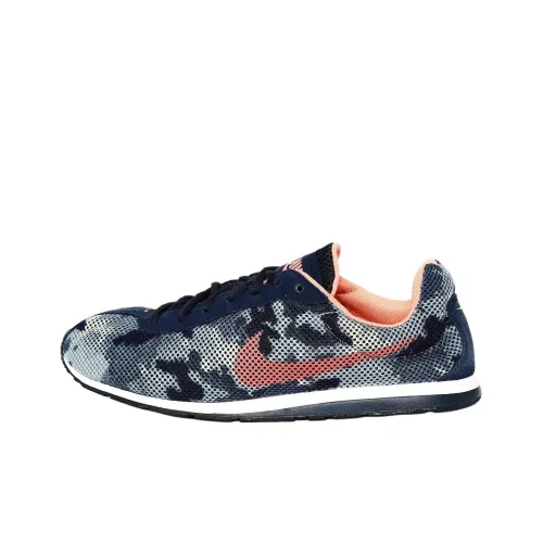 Nike LITTLE RUNNER PRINT Anti Slip Wear Resistant Low Top Casual Running Shoes Women's Blue