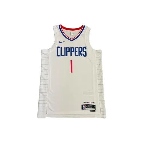 Nike x NBA Riverside Clippers Harden Basketball Jersey Unisex White