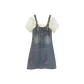 White & Denim Dress