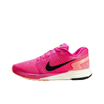 Nike LunarGlide 7 Anti Slip Wear Resistant Low Top Casual Running Shoes Women's Pink