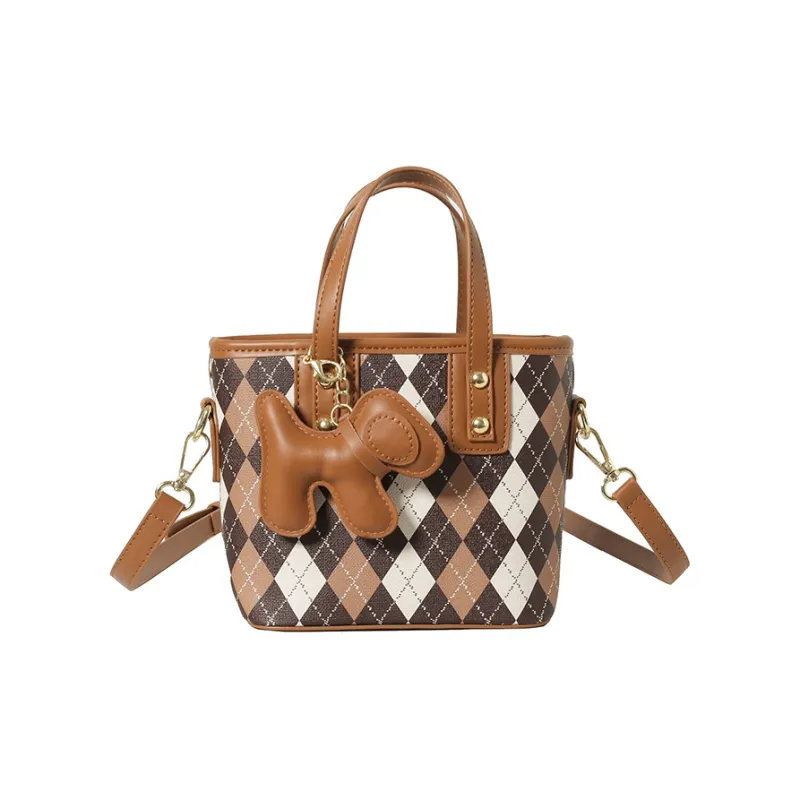 TOUTSEUL YOLO PU One Shoulder Handbag Women's White/Pink/Brown/Black-12