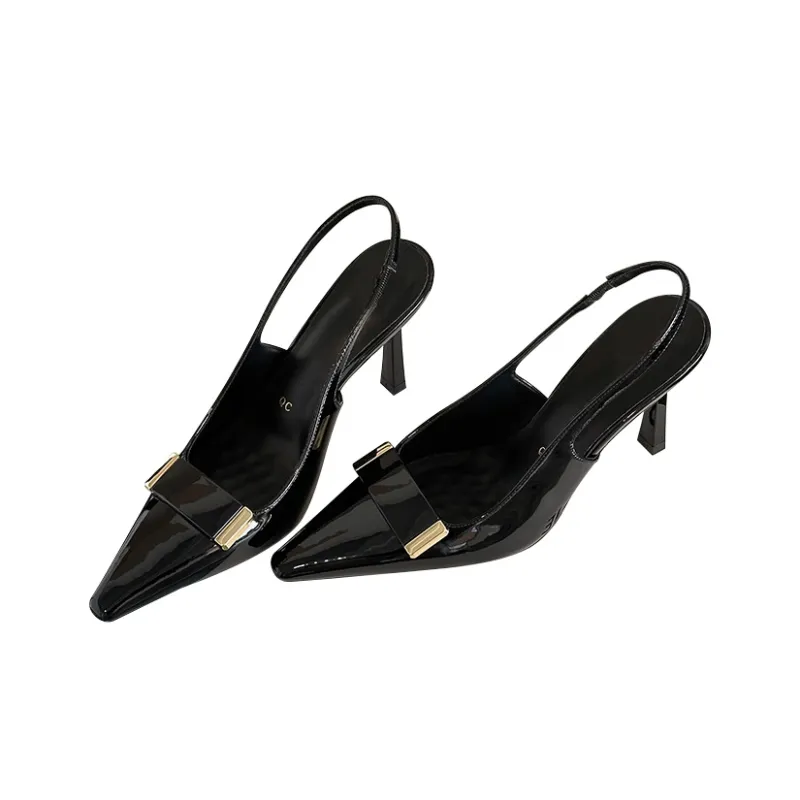 MCKP Slim Heel High Heels 8cm Women's Black-1