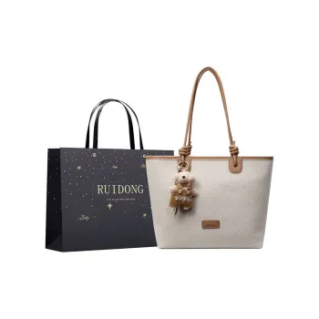 Smart PU Tote Bag, Shoulder Bag Regular Women's Pink/Black/White & Black/White & Khaki