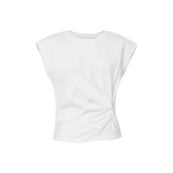 Hopeshow T Shirts Women's Raw White 001
