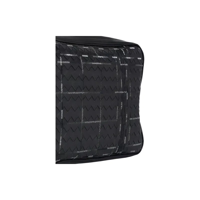 Bottega Veneta Metropolis Leather Wash Bag Black-4