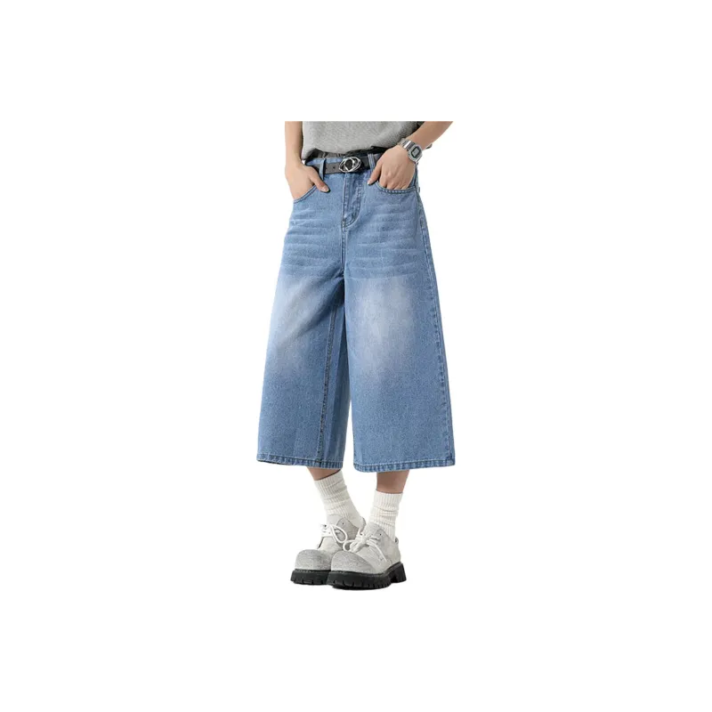 R.super Denim Shorts Unisex-8