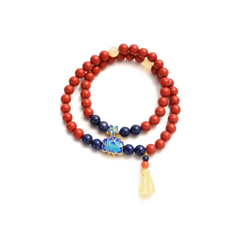 Abby's Wonderland Reconstructed Cinnabar Bracelets Unisex-1
