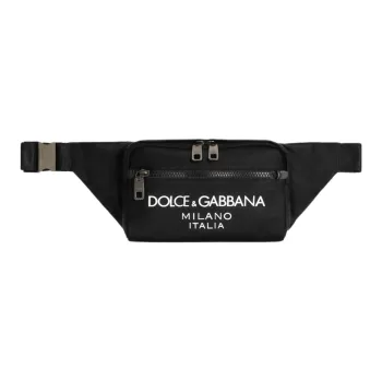 Dolce & Gabbana Nylon Fanny Pack Small Size Men's Black