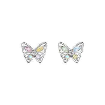 JKEM 925 Sterling Silver Stud Earrings Unisex