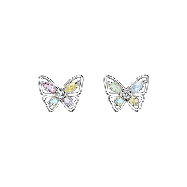 JKEM 925 Sterling Silver Stud Earrings Unisex-0