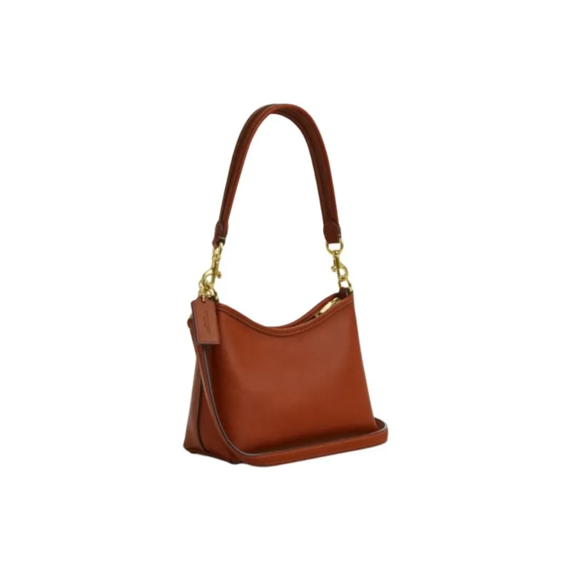 COACH LAUREL Smooth Grain Leather Crossbody Bag, Shoulder Bag Trumpets Women's Brown-1