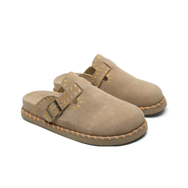 GIGIRYO Rubber Sole Quiet, Odor Resistant, Abrasion Resistant Closed Toe Slippers Unisex-9