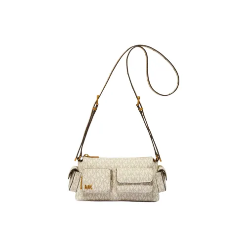 MICHAEL KORS DAKOTA Artificial Leather Crossbody Bag, Shoulder Bag Small Size Women's Vanilla White