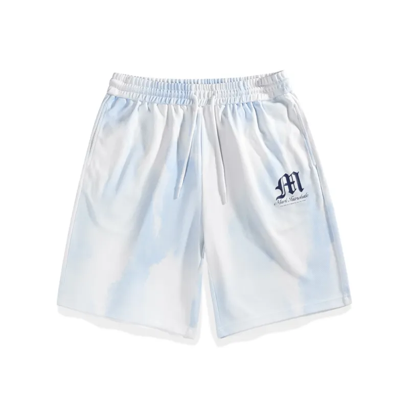 FAIRWHALE Casual Shorts Men Light Blue-1