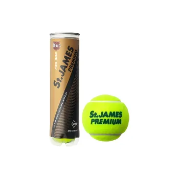 DUNLOP St. James Premium Tennis Balls Sponge Ball Outdoor Yellow