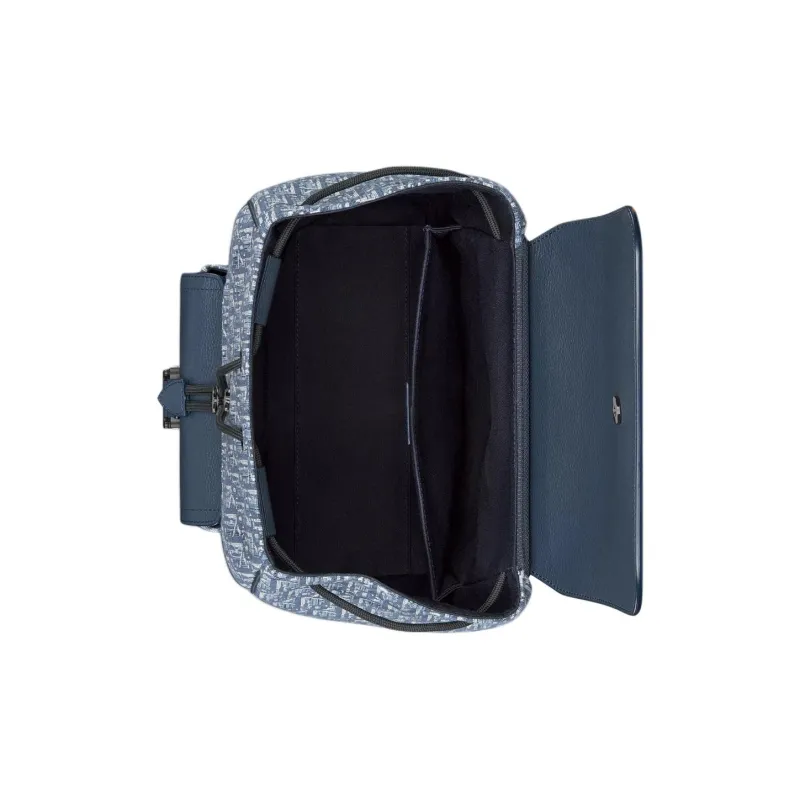 DIOR Cotton Backpack Men's Blue-3