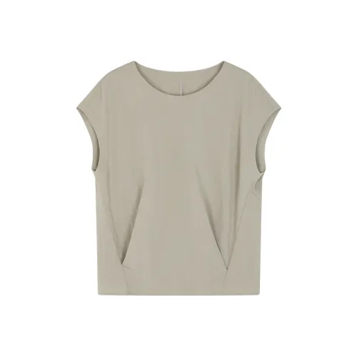 Mo Han Yi Mei Shirt Women's Gray Pea Green