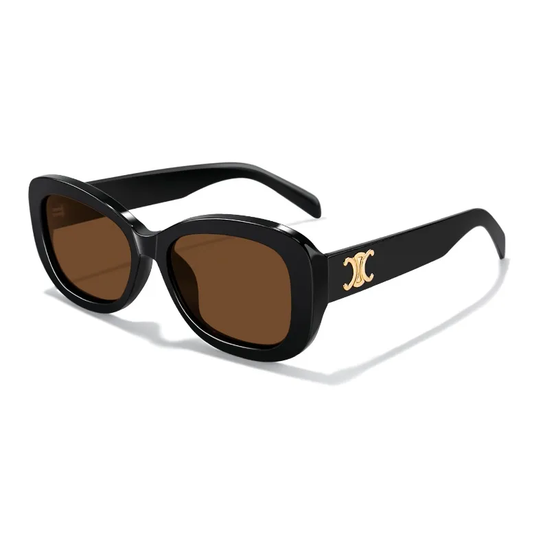 MK MINGKU TR/Memory Plastic Oval Sunglasses Unisex-4