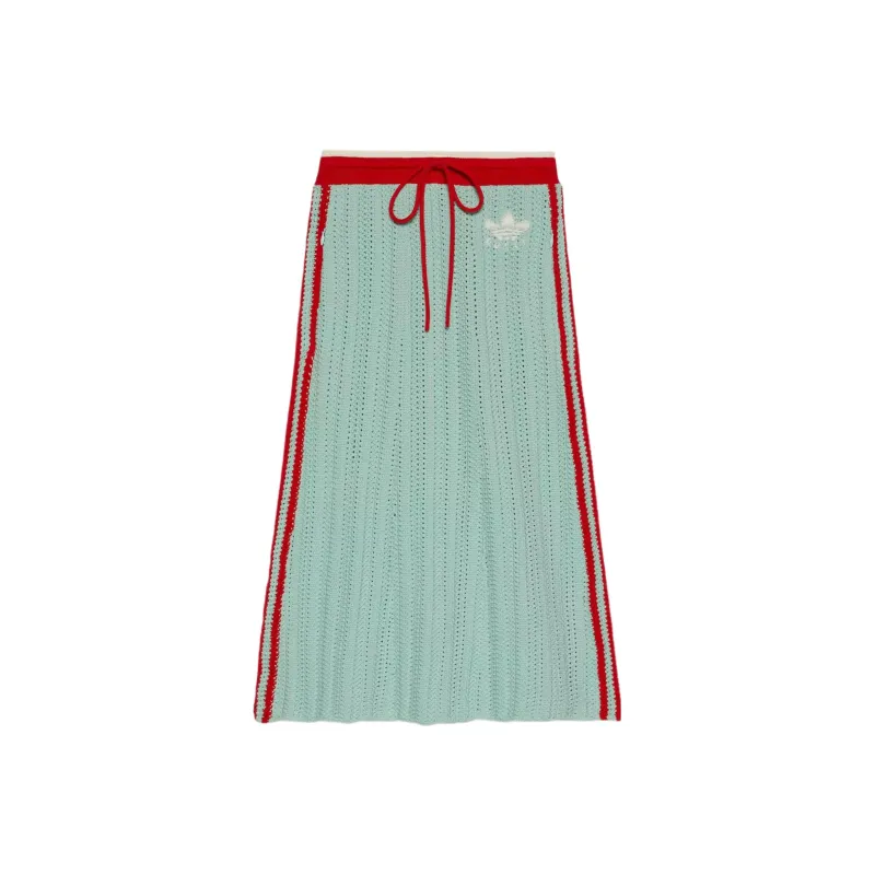 GUCCI x Adidas SS23 Knit Long Skirt Women's Green-0