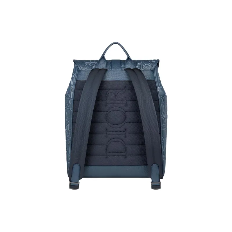 DIOR Grained Calfskin Backpack Men's Blue-1