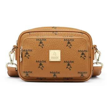 FAIRWHALE PVC Camera Bag, Shoulder Bag Unisex Brown