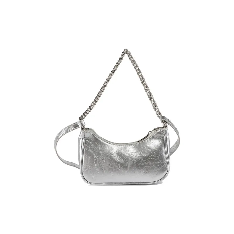 Bullrun PU Crossbody Bag, Shoulder Bag Women's Silver/Black-0