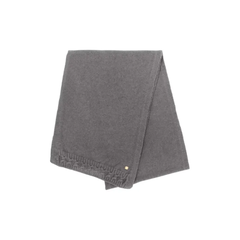 HELEN KAMINSKI Cashmere Knit Scarves Unisex Gray-2