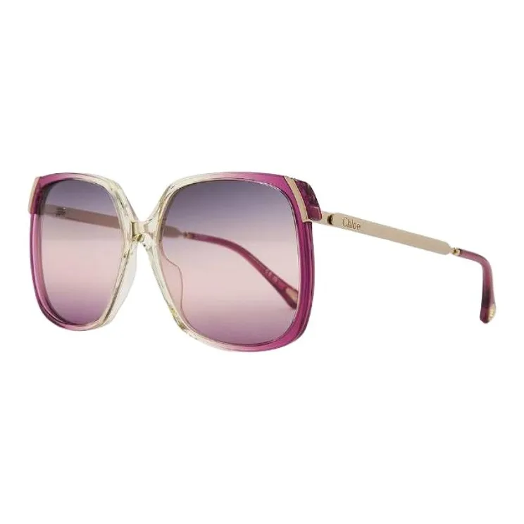 Chloe Recycled Acetate Butterfly Sunglasses Women's Purple-0