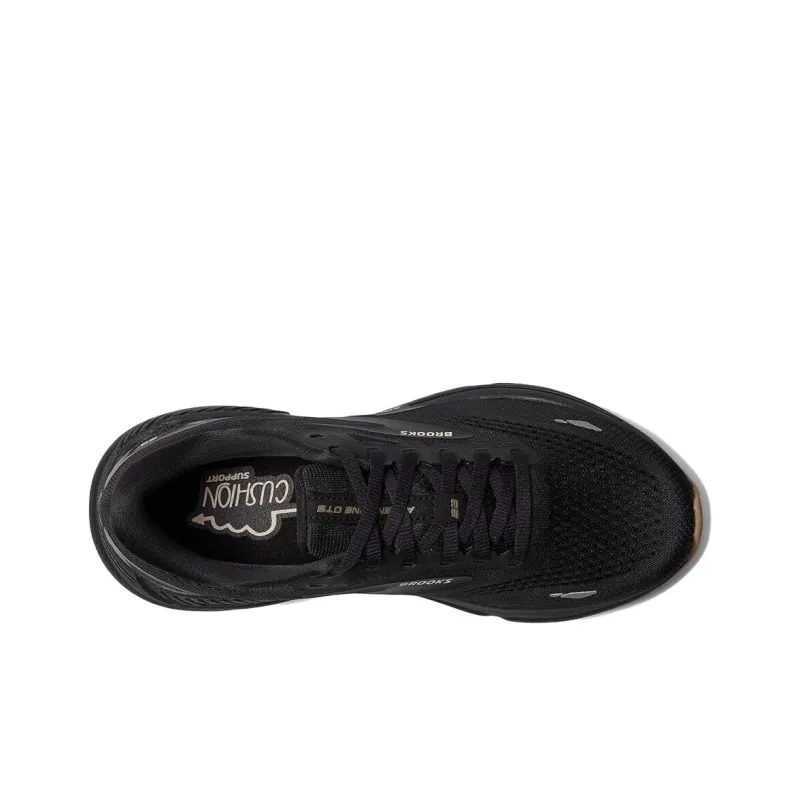 Brooks Adrenaline GTS 23 Anti Slip Wear Resistant Low Top Casual Running Shoes Women's Black-3