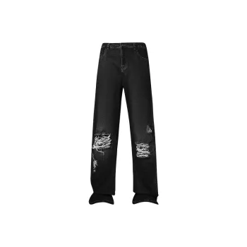 SNOW FLYING Jeans Unisex Black