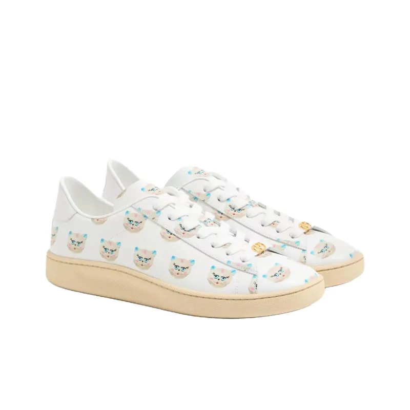 Valentino Royco Low Top Skateboard Shoes Men's White-2
