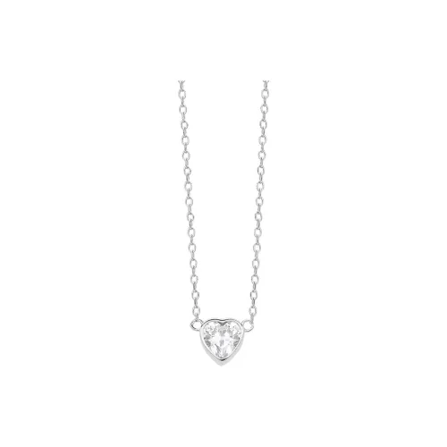 Heart Grass S925 Silver Necklaces Women's