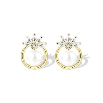 Beth Jewelry Pearl Stud Earrings Women's
