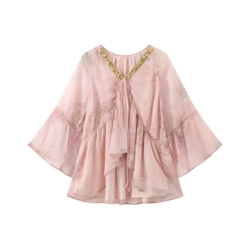 Fish Rabbits Elegant Shirt Women's