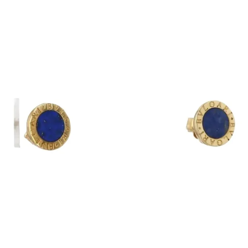 BVLGARI 18kt Yellow Gold BVLGARI BVLGARI Lapis Lazuli Earrings-1