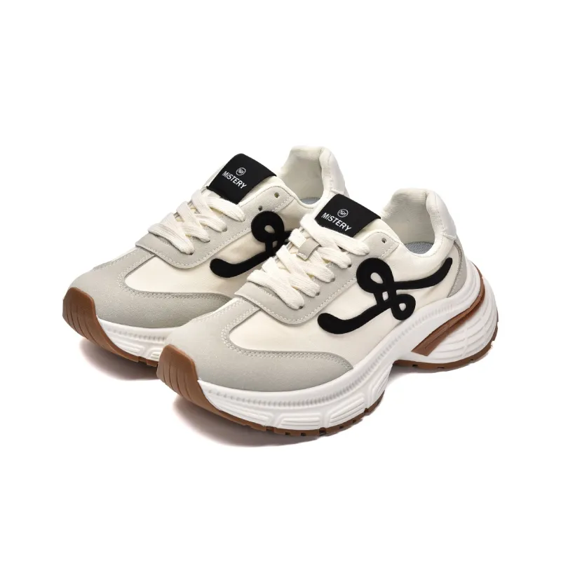 MISTERY Lightweight Anti Slip Low Top Chunky Sneakers Women's-3