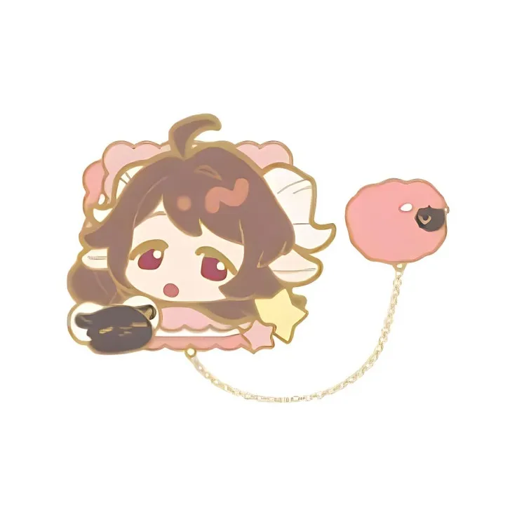 MINISO x Arknights Amiya, Able, Aqua Moon, Yu, Eyjafjalla Velvet Dream Fantasy Conference Badges-4
