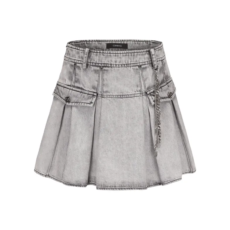 GIMING Denim Short Skirts Women's-0