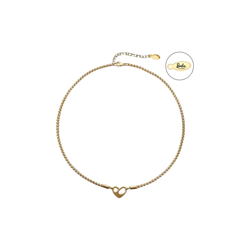 Barbie Titanium Steel Necklaces Women's Gold-0