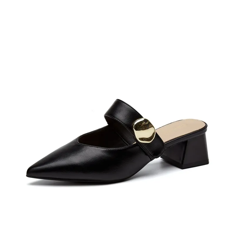 DAPHNE Slip Resistant Closed Toe Slippers Women's-0