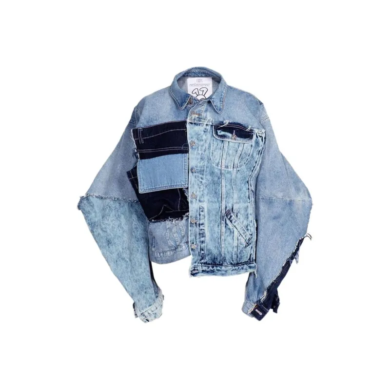 NATASHA ZINKO Denim Jacket Women's Light Blue-0