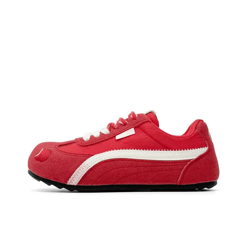 Mengsai Coverage Abrasion Resistant Low Top Casual Shoes Women's Red Apple-1