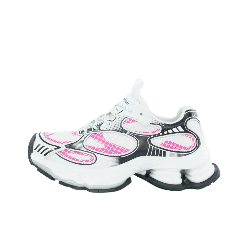 AUTOMOBILI LAMBORGHINI Chunky Sneakers Women's Low Top Red White/Blue Pink-9